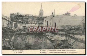 Old Postcard Albert The Rochet factories after the bombing Army