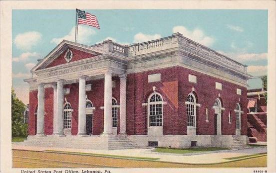 United States Post Office Lebanon Pennsylvania