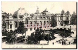 Old Postcard Monte Carlo Casino Together