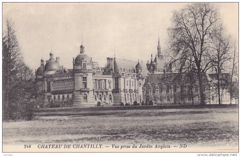 Vue Prise Du Jardin Anglais, Chateau De Chantilly, France, 1900-1910s