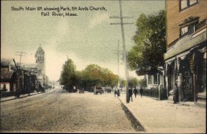 Fall River Massachusetts MA South Main Street Scene c1910 Vintage Postcard