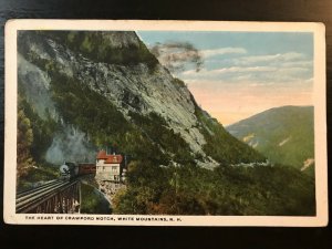 Vintage Postcard 1932 Heart of Crawford Notch White Mountains New Hampshire