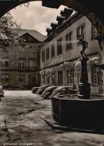 Vintage Postcard 1957 Koblenzer Schangelbrunnen Koblenz Rhineland Germany