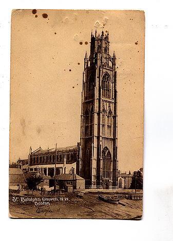 St Botolphs Church NW Boston, England, Used 1921