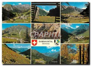 Postcard Modern Samnauntal Schweiz