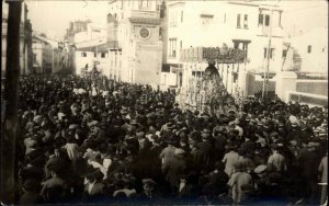 Santa Clara Seville Sevilla Spain Parade c1910 Real Photo Postcard #3