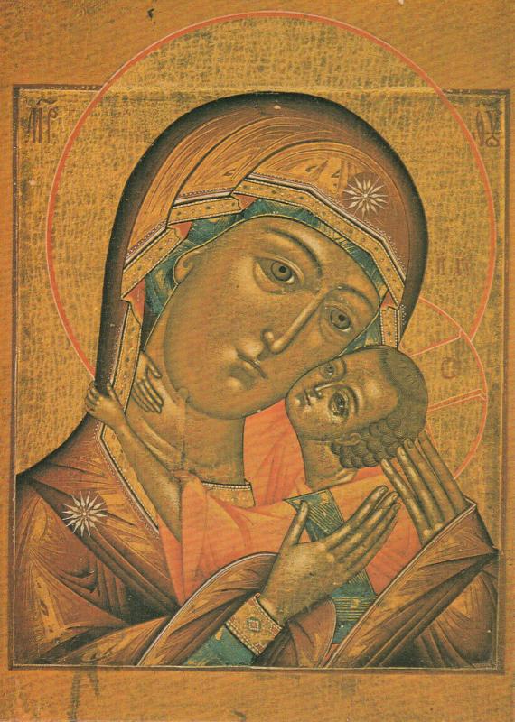 Finland Orthodox Church Museum Kuopio The Mother of God postcard