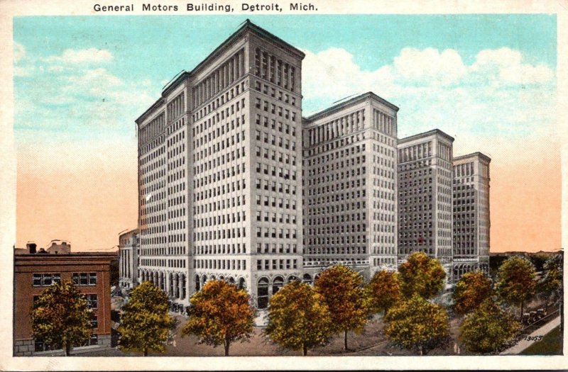Michigan Detroit General Motors Building 1925