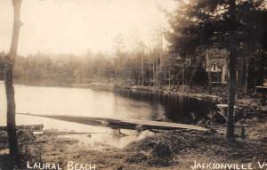 Jacksonville Vermont Laural Beach Real Photo Antique Postcard K87969