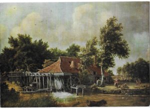 Rilke Museum Amsterdam A Watermill Meindert Hobbema 4 by 6 size