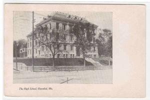 High School Hannibal Missouri 1910 postcard