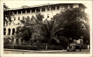 Honolulu HI Army Navy YMCA c1940 Real Photo Postcard #2