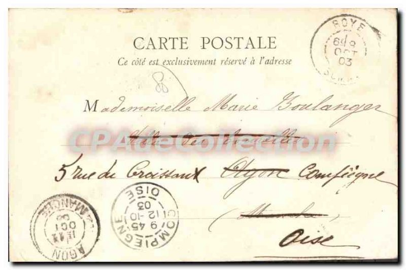 Postcard Old House Collegiate Roye