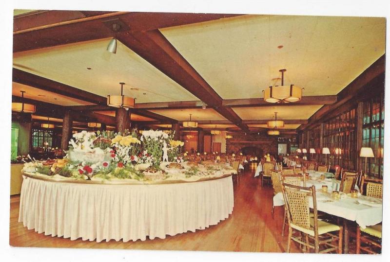 Bear Mountain Inn NY Buffet in the Round Interior Restaurant