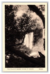 Falls of Iguazu Igassu Parana Brazil UNP WB Postcard W8