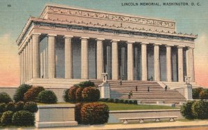 Vintage Postcard 1943 Lincoln Memorial Monument Landmark Washington D.C. Calvert
