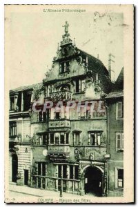 Old Postcard The ASAC Picturesque Colmar house Heads