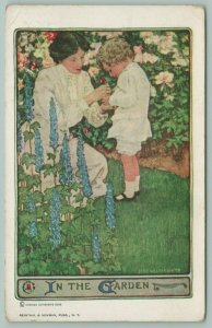 Jessie Wilcox Smith~In the Garden~Mother Teaches Child About Flowers~R&N 1909 