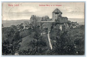 1907 View of Castle Burg Wupper Bergisch Germany Posted Antique Postcard