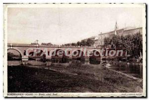 Postcard Old Bridge Sommieres Cote Sud