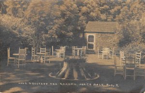 RPPC Dove & Distaff Tea Garden, Peace Dale, Rhode Island 1908 Vintage Postcard