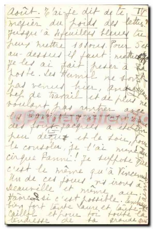 Old Postcard Villers Sur Mer Cliffs La Peche A La Shrimp
