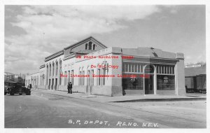 Depot, Nevada, Reno, RPPC, Southern Pacific Railroad Station, Photo