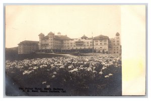 RPPC Potter Hotel Lily Field Santa Barbara California N H Reed UNP Postcard Q20