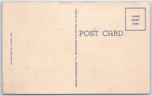 TOLEDO, Ohio  OH    ST. CHARLES HOSPITAL   ca 1940s Linen  Postcard 
