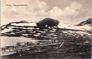 Norway Finse Bergensbanen Vintage Postcard C208