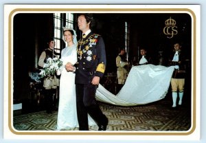 Swedish Royalty KING OF SWEDEN Carl XVI Gustaf & QUEEN Silvia  4x6 Postcard