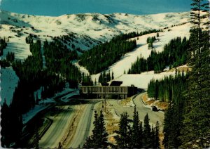 Colorado Rocky Mountains Eisenhower Memorial Tunnel  and Mt Tralease On Inter...