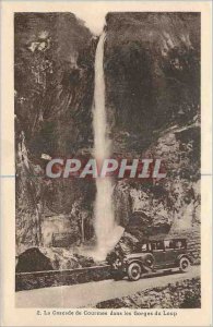 Old Postcard The Cascade Courmes in the Gorges du Loup Automotive