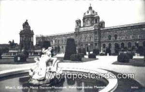 Real Photo Kaiserin Maria Theresia Monument Wien - Vienna Austria 1910 