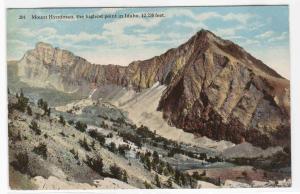 Mount Mt Hyndman Highest Mountain in Idaho 1910c postcard