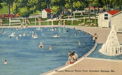 MO - Excelsior Springs, Maurer Mineral Water Pool