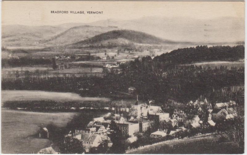 Aerial View of  Bradford Village  Vermont