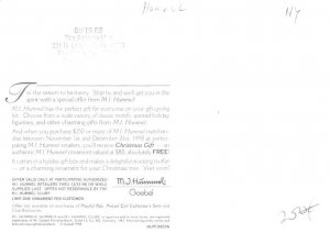 Christmas   MJ Hummel Continental Size: Approx 4 X 6 inches (15 cm X 10.5 cm)...