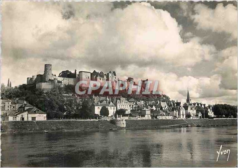 Modern Postcard Chinon Indre et Loire General view taken from the banks of th...