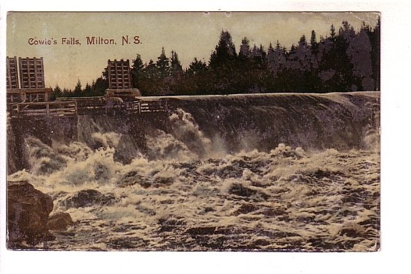 Cowie's Falls, Milton, Nova Scotia, Nice Local Cancel 1910
