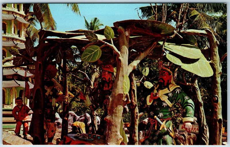 c1960s Pasir Panjang, Singapore Haw Par Villa, Three Sworn Brothers