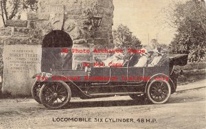 Advertising Postcard, 1912 Locomobile Six Cylinder, Chicago Illinois