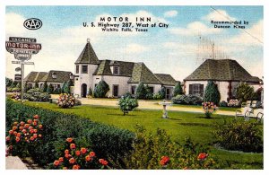 Postcard MOTEL SCENE Wichita Falls Texas TX AP2895