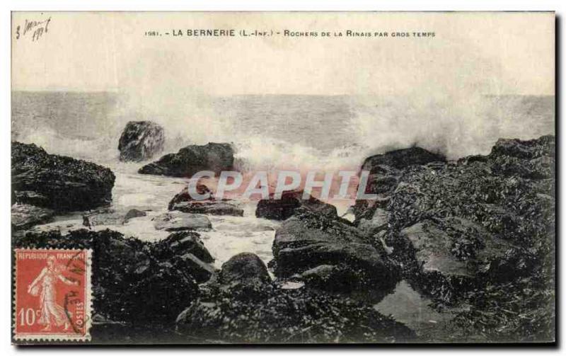 Old Postcard La Bernerie Rochers De La Rinais For Big Time