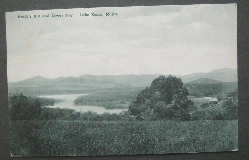 Hatch's Hill And Lower Bay Lake Kezar ME 1941 Stearns Kimball & Walker