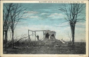 Manassas Virginia VA Henry House Civil War Battle of Bull Run c1920 Postcard