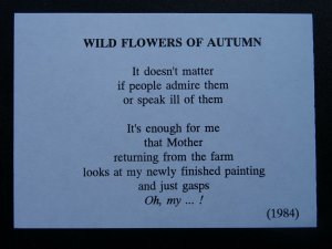 AUTUMN FLOWER Paintings Poems by Japanese Disabled Artist Tomihiro Hoshino PC