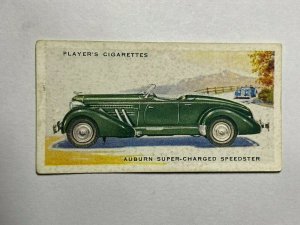 CIGARETTE CARD - PLAYER'S MOTOR CARS #05 AUBURN SUPERCHARGED SPEEDSTER   (UU523) 