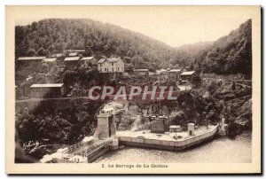 Old Postcard Electricite The dam Cadene
