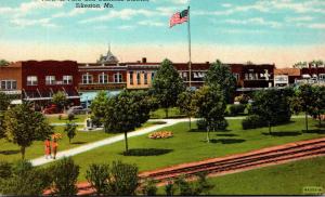 Missouri Sikeston View Of Park and Business Section Curteich